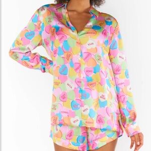NWT!! Show me your Mumu Early Riser PJ Set - Candy Crush Silky